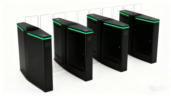 kaufen RFID-Kartenleser Schiebetür Drehscheibe Bürogebäude Gehärtetes Glas Vollhöhe online manufacture