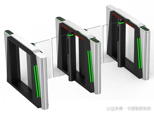 kaufen RFID-Karte Sicherheits-Zugriffssteuerung Automatisches Schnelltor Drehscheibe Schaukelbarriere Silberfarbe online manufacture