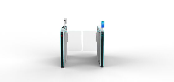 kaufen Blau-Licht-Schlanke Einfach-Schraubwand Bürstenlose Motor-Geschwindigkeits-Tore Weiße Farbe für die U-Bahn online manufacture