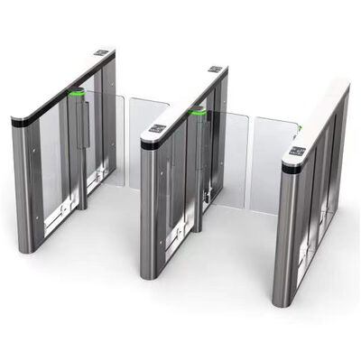 kaufen SS304 Servo Motor Control Pedestrian Fastlane Waist High Turnstile online manufacture