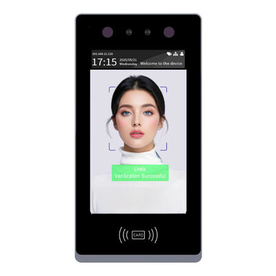 Guter Preis 7 Zoll Touchscreen Biometrisches Zeiterfassungssystem und Gesichtserkennungsterminal und Wand-/Tor-Installation Online