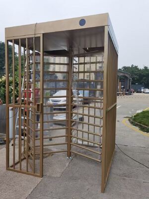 Guter Preis Golden Color  Turnstyle Full Height Turnstile Gate Factory Price Stainless Steel Online