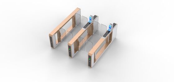 Guter Preis Gloden Color  Subway Station's AB Anti Tailgating Ticket Checking Gates Turnstiles Online