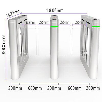 Guter Preis 600mm Spur AC220V Bidirektionaler Drehkreuz-Schranke Online