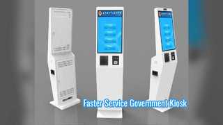 Effiziente Self-Service-Terminallösung für die Lobby der Regierung
