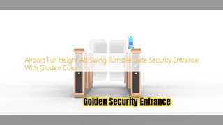 Flughafen Drehkreuz Sicherheitseingang Golden Swing Gate